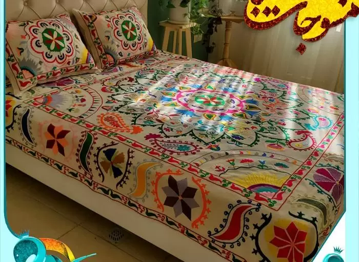 پخش مستقیم روتختی گلدوزی شده